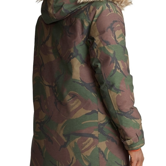 Polo Ralph Lauren Camo Faux Fur Down Parka Jacket - Picture 11 of 12